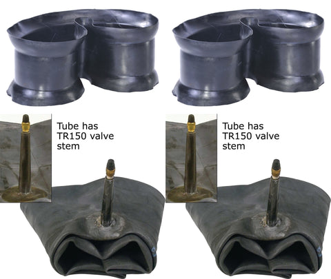 7.00R16  7.00-16 7.50R16  7.50-16 Major Brand Truck Tire Inner Tubes and Flaps TR150 Bendable Rubber Valve Radial/Bias (SET OF 2)