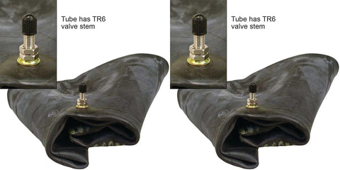 18x8.50-8 18x9.50-8 22x11-8 21x12-8 22.5X10-8 Major Brand ATV Tubes with Threaded Metal Valve Radial/Bias (SET OF 2)