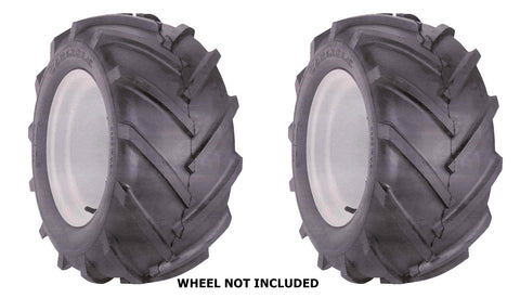 13x5.00-6 Major Brand Lug Tiller Tractor Lawn & Garden Tires Tubeless  (Set of 2)