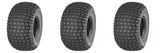 25x12-9 Deestone Knobby Tubeless  ATV Tires  25x12.00-9 25/12-9  ( SET OF 3)