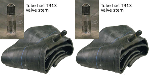 13x5.00-6 13x6.50-6 Firestone Dual Size Tire Inner Tubes TR-13 Straight Rubber Valve Stem (SET OF 2)