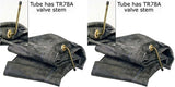 11.00R20 11.00-20 Air Loc Heavy Duty Tire Inner Tubes with TR78 Bent Metal Valve Stem Radial/Bias (SET OF 2)
