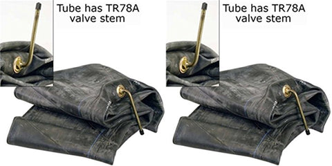 10.00R20 10.00-20 Air Loc Heavy Duty Tire Inner Tubes with Bent Metal Valve Stem Radial/Bias (SET OF 2)