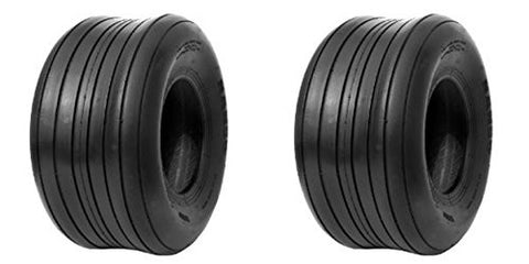 13x5.00-6 Major Brand Rib 4 Ply Rated Tubeless Ribbed Tires  (SET OF 2)