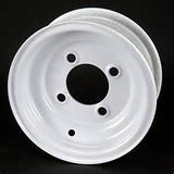 8"  White Steel Trailer Wheel 4 Bolt/Lug Fits 18.5x8.50-8  18.x9.50-8 Tires