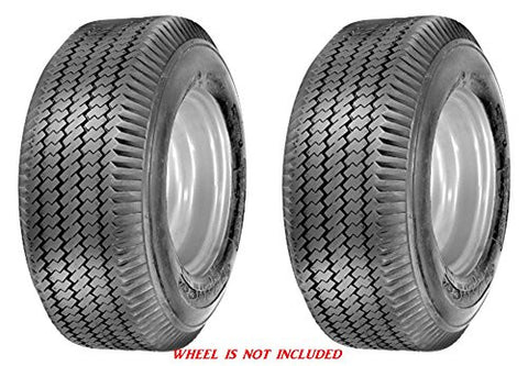 3.40/3.00-5 Air Loc  4 Ply Rated Tubeless Sawtooth Tread Rib Tires (SET OF 2)