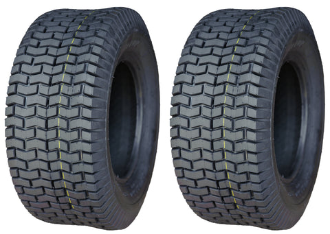 15x6.00-6  Deestone D265 4 Ply Rated Tubeless Tractor Lawn Mower Turf Tires (SET OF 2)