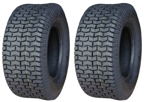 18x9.50-8 Deestone D265 4 Ply Rated Tubeless Lawn Mower Tractor Turf Tires (SET OF 2)
