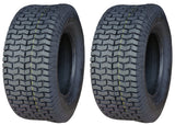 16x6.50-8 Deestone D265 4 Ply Rated Tubeless Lawn Mower Tractor Turf Tires (SET OF 2)