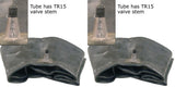 12-16.5 12R16.5 Major Brand Multi Size Heavy Duty Tire Inner Tubes TR15 Rubber Valve (SET OF 2)