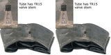 11.00X16 11.00-16 Major Brand Heavy Duty Farm Tire Inner Tubes with TR15 Rubber Valve Stem (SET OF 2)