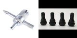 Tire Valve  TR412 .88 Length Snap In Tubeless Tire Valve Stems  (LOT OF 4 ) with FREE Valve Tool