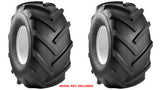 18x9.50-8 Carlisle Super Lug Tubeless Lawn Garden Tractor Lug / Turf Tires (SET OF 2)