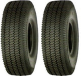 2.80/2.50-4 Air Loc Brand 4 ply rated Tubeless Sawtooth Rib Tires (SET OF 2)