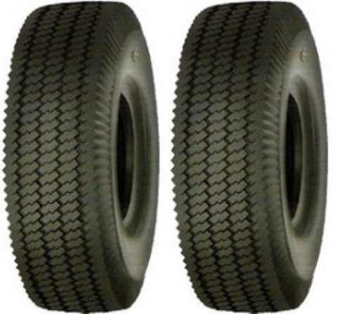 2.80/2.50-4 Major Brand 4 ply rated Tubeless Sawtooth Rib Tires (SET OF 2)