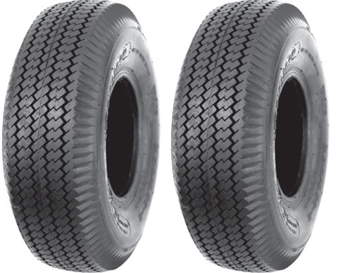 5.30/4.50-6 4 Air Loc  Sawtooth Tire  4 Ply Rated Tubeless Sawtooth Rib Tires (Set of 2)