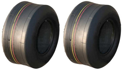 4.10/3.50-6 Air Loc  4 Ply Rated Tubeless Smooth Slick Tires (Set of 2)