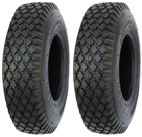 thumbnail image 2 of Two Air-Loc 11X4.00-4 Lawn Mower Turf Tires – 4 Ply Tubeless, Free Valve Stems 2 of 5