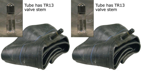 4.10/3.50-4 / 11x4.00-4  Major Tire Inner Tube with TR13 Rubber Valve  (SET OF 2)