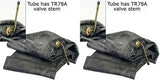 14.00R20 14.00-20 Major Brand Heavy Duty Tire Inner Tube with TR78 Bent Metal Valve Stem Radial/Bias (SET OF 2)