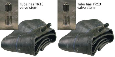 5.70-8 5.00-8 5.70R8 5.00R8 Major Brand Trailer Industrial Tire Inner Tubes Radial/Bias with TR13 Rubber Valve (SET OF 2)
