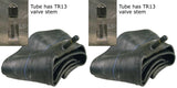 24x12.00-12 26x12.00-12 Major Brand Dual Size Lawn & Garden Tire Inner Tubes with TR13 rubber valve stem (SET OF 2)