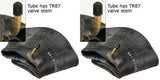 4.80/4.00-8 4.00-8 4.80-8  Major Brand Tire Inner Tubes with TR87 bent metal valve stem (SET OF 2)