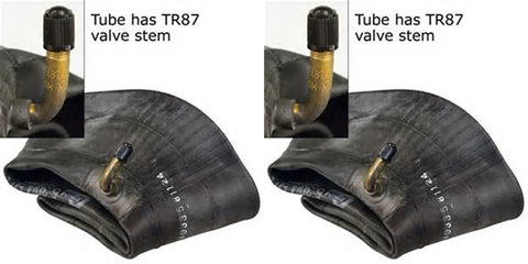 4.80/4.00-8 4.00-8 4.80-8  Major Brand Tire Inner Tubes with TR87 bent metal valve stem (SET OF 2)
